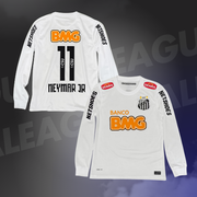 Neymar Jr Maillot Santos Domiciles Retro 2012/2013 - Manches Longues